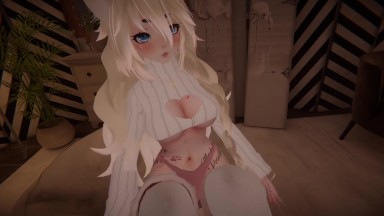 Virtual 3D girl masturbándose durante 1 hora en un juego de realidad virtua