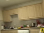 Bound chubby submissive in latex 4/16