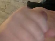 Close of view of a vocal cum shot 
