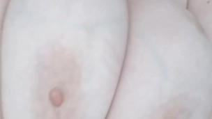 Chubby Babe Playing with Big Tits