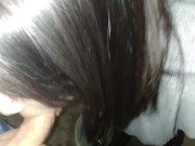 Dont Get Caught: Public Cum in mouth in the Parking Lot at Movies 11/16