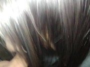 Dont Get Caught: Public Cum in mouth in the Parking Lot at Movies 13/16