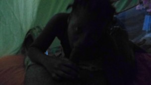 Quarantine Forth With Ebony Teen Thot In The Night She Deepthroats Her Mentor BBC - Mastermeat1