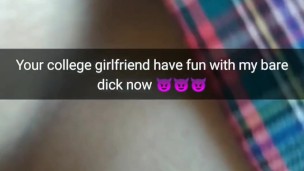 Your girlfriend let me fuck her no-condom in pussy! [Cuckold.Snapchat]