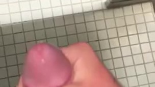 Marine jerks off and cums in barracks 