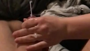 Slow mo huge cumshot