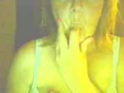 Fille qui se caresse