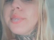 DeepThroating My First Dildo Ever THERAWHONEY  15/16