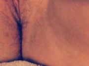 Playing with my pussy after I cum from my vibrator