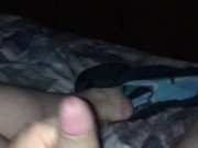 Edging my Uncut Cock in bed while wife’s inside bathroom, when she came out, she totally rejected me