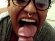 Sucking til he cums on my face 12/16