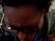 Sucking til he cums on my face 5/16