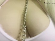 Blonde Carlycurvy licking and sucking on her sex leash!  2/16