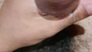 Masturbating using Pre Cum as Lube