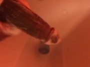 BHOCOLATE THUNDER JERKS OFF IN SHOWER