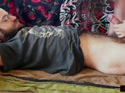 Morning MILF: Hairy Cock-Lover Sucks and Grinds, Gets Nipples Pinched Hard 2/16