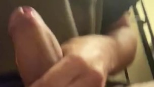 Quick jerk off with explosive cum