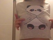 Tits. Schoolgirl shows tits and Masturbates 3/16