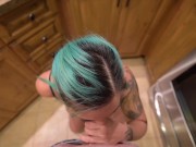 POV - Teen step sister sucks my dick and lets me fuck her, I cum inside her 6/16