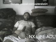 Black cock penetrates her pussy and asshole dripping cum