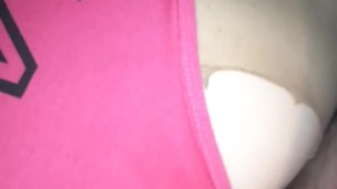 Lucinda's first video, panty fuck, POV