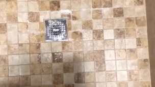 POV cock piss in shower