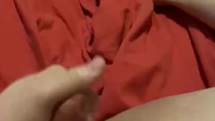 British boy plays with g-spot massager with loud moaning 