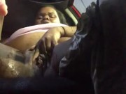 Play with my wet pussy while waiting on mom