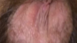 Shows Her Mega Hairy Pussy & Giggles