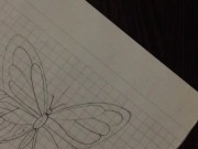 Русский парень рисует бабочку (не порно) 12/16