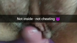 Rubbing - not cheating! [Cuckold. Snapchat]