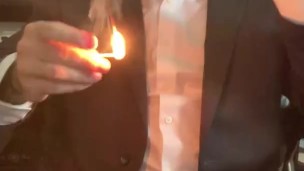 Jason Collins cigar smoking with a raging hard-on