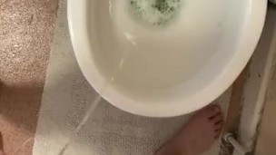 British boy having long hot piss 