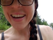 Pissing My Red Plastic Panties OUtside 16/16