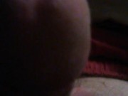 Showing off precum for tinder girl
