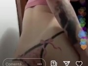 Minhas lives da maada, rebolando e brincando com meu cuzinho 8/16