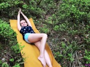 Perfect Girl Sucking and Cowgirl - Outdoor in the Wood 1/16