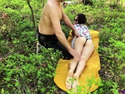 Stranger Masturbate my Pussy, and I Suck His Dick and Passionate Sex Outdoo 2/16