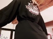 Busty Babe Masturbate Pussy in Stockings after Waking Up 2/16