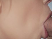 BWC DEEPTHROAT Teen Sucks Cock Throbbing Cum In Mounth (CIM)  ASMR  4K 3/16