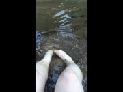 Squishing Mud Between my Toes in a Mountain Stream Bed 13/16