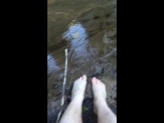 Squishing Mud Between my Toes in a Mountain Stream Bed 5/16