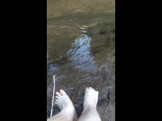 Squishing Mud Between my Toes in a Mountain Stream Bed 7/16