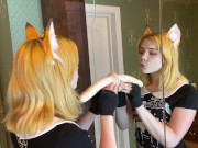 Рыжуля Сосет с Заглотом Большой Хуй и Секс Игрушку и Ебется по Собачьи 5/16