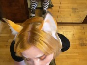 Рыжуля Сосет с Заглотом Большой Хуй и Секс Игрушку и Ебется по Собачьи 7/16