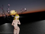 MMD R18 4k blue bikini Aylin - Red Flavor 1044 9/16