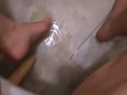 Onlyfans PinkMoonLust Fetish Slut Pees on Kitchen Floor Squirt Piss Hairy Pussy Clit Clitoris PAWG 