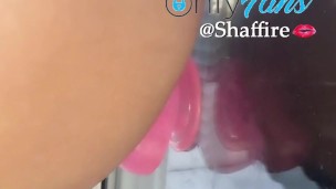 Fucking myself outside (free Onlyfans account ts_shaffire)