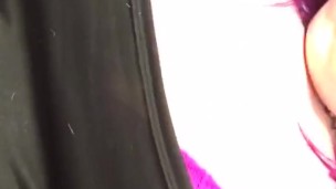 Big titty goth gf shakes tits