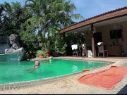 Nude poolparty! - Amateur Russian couple - Pattaya vacations 1/16